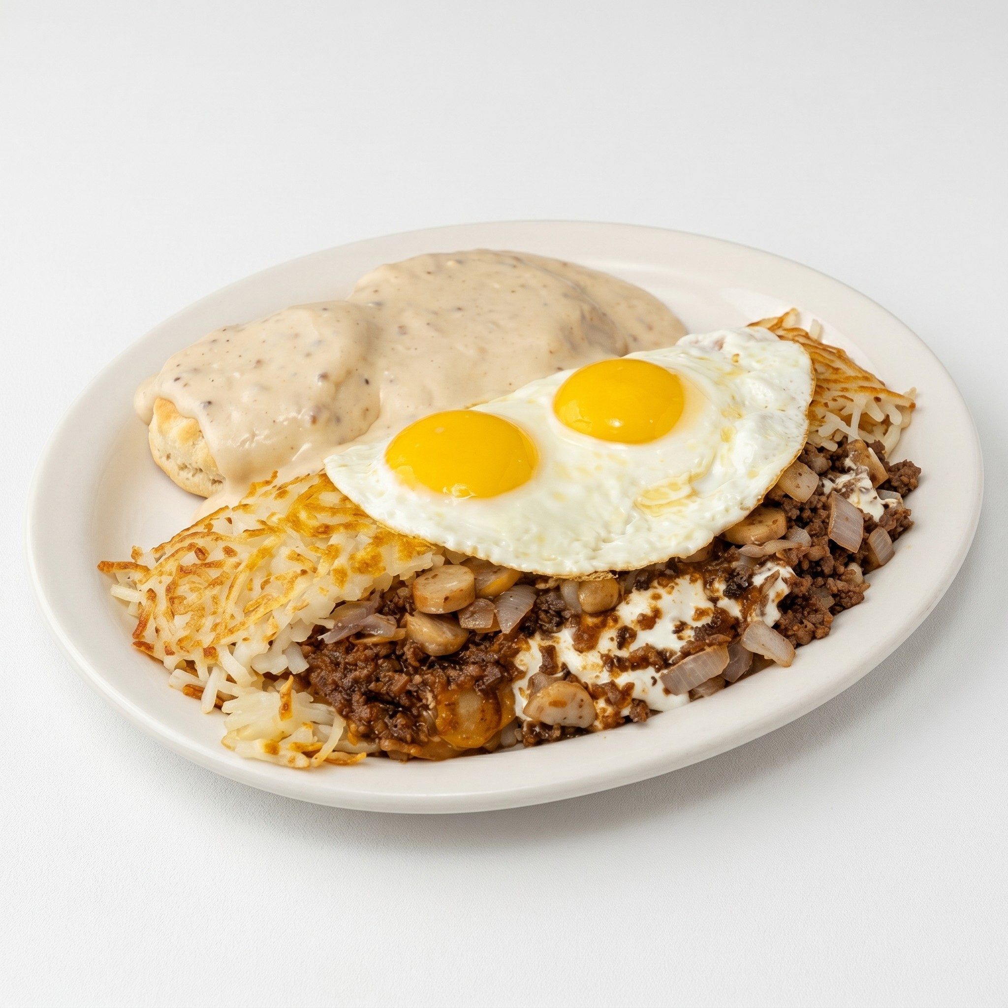 Big Stuffed Hash Browns.