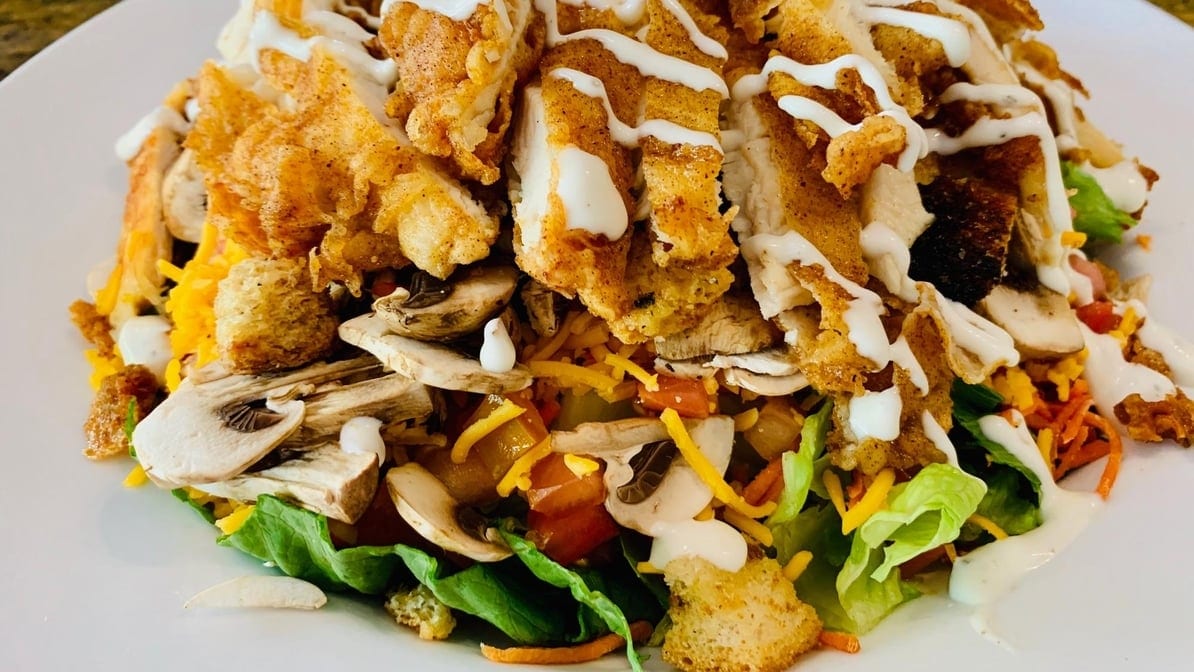Crispy Chicken Ranch Salad.