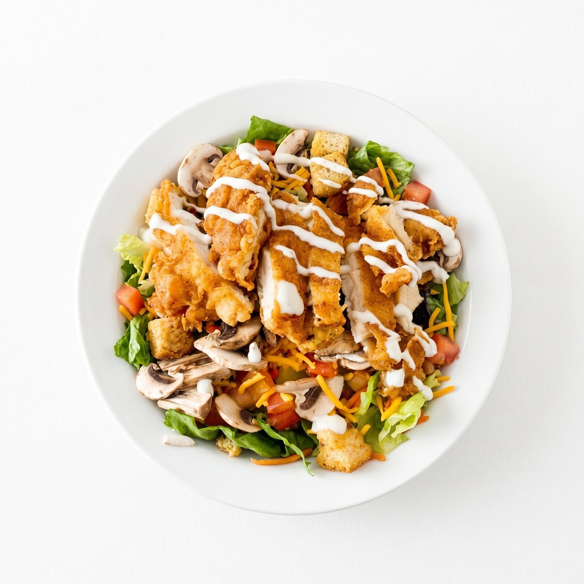 Crispy Chicken Ranch Salad.